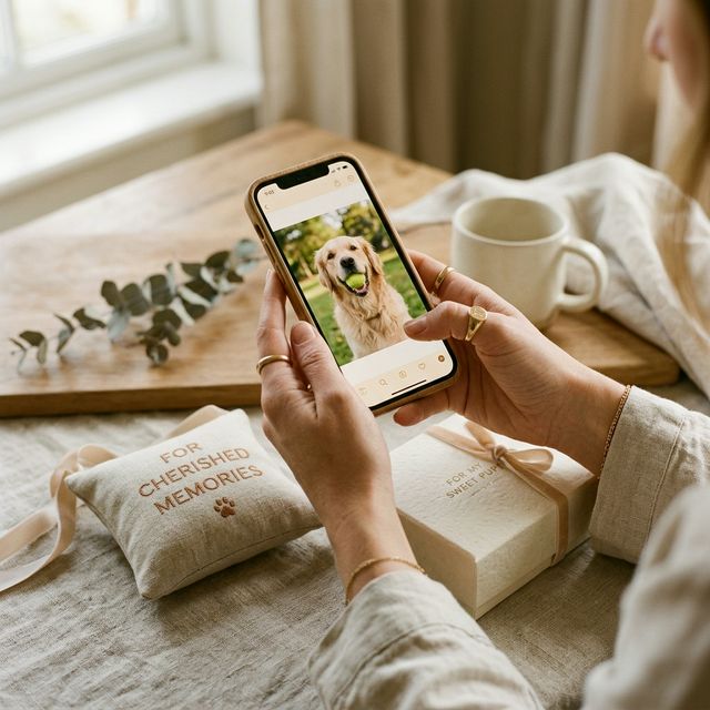 Choosing a photo to personalise a gift