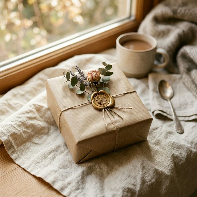 A beautifully wrapped personalised gift